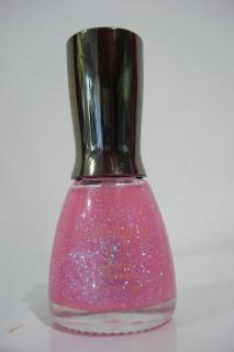 NAIL CRYSTAL PINK GLITTER SPARKING LONG LASTING 18ML BRAND SONOBELLA